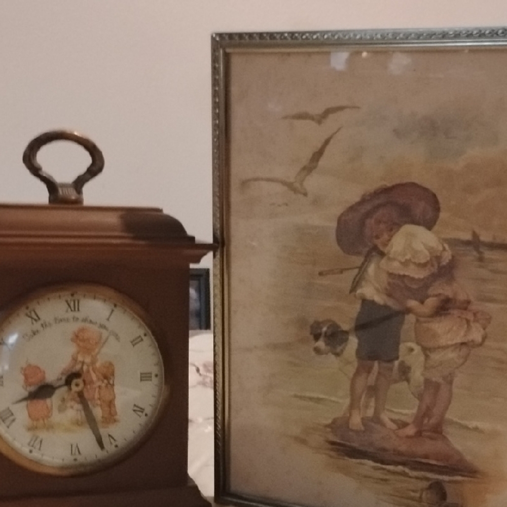 Brown Vintage Wall Clock with Antique Charm
